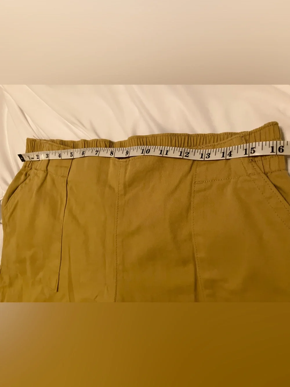 Wide Leg High Waisted Pants in Mustard Yellow, XL, NIB - Picture 6 of 11